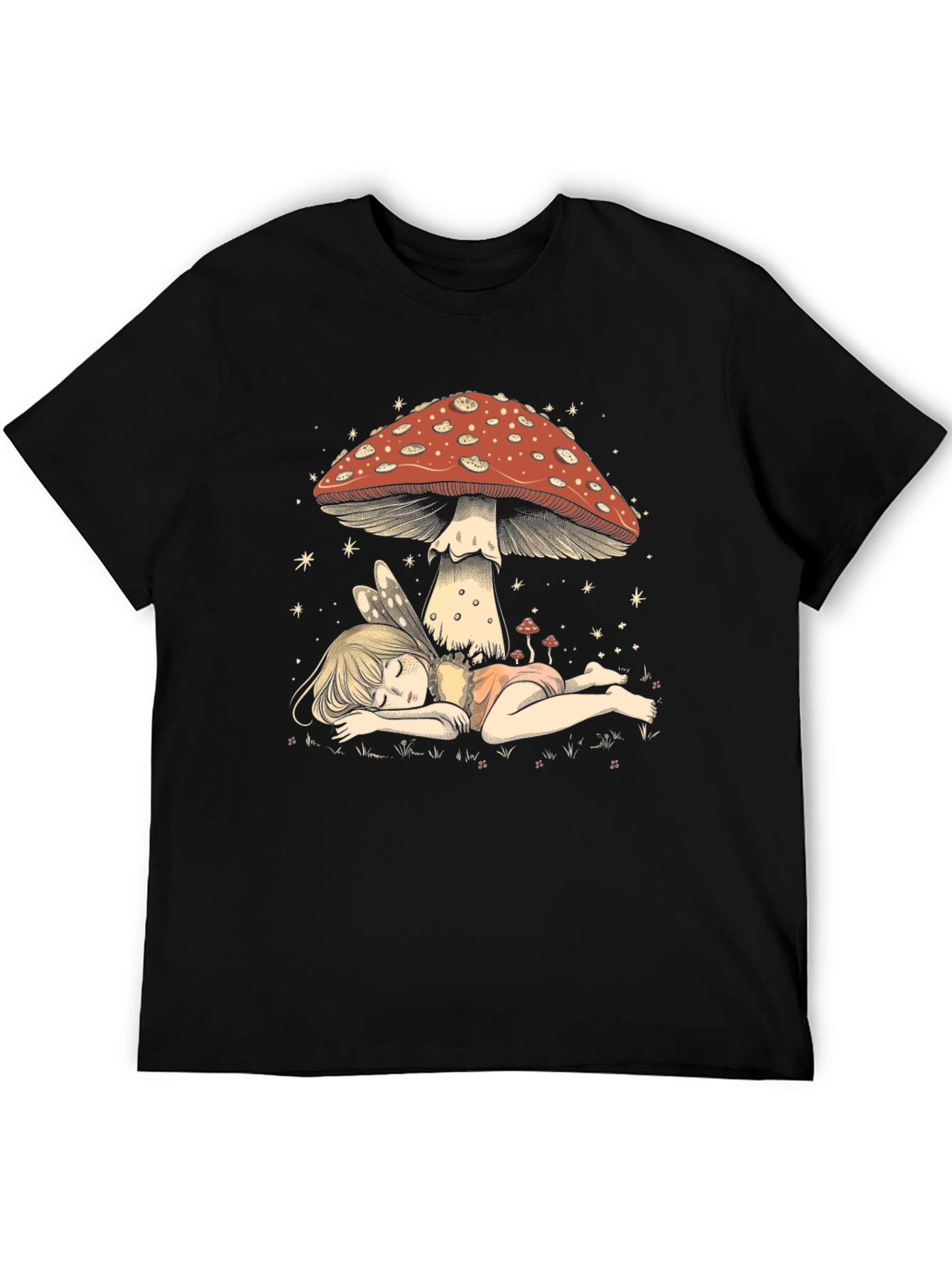 Fairy Mushroom T-Shirt - Whimsical Graphic Tee