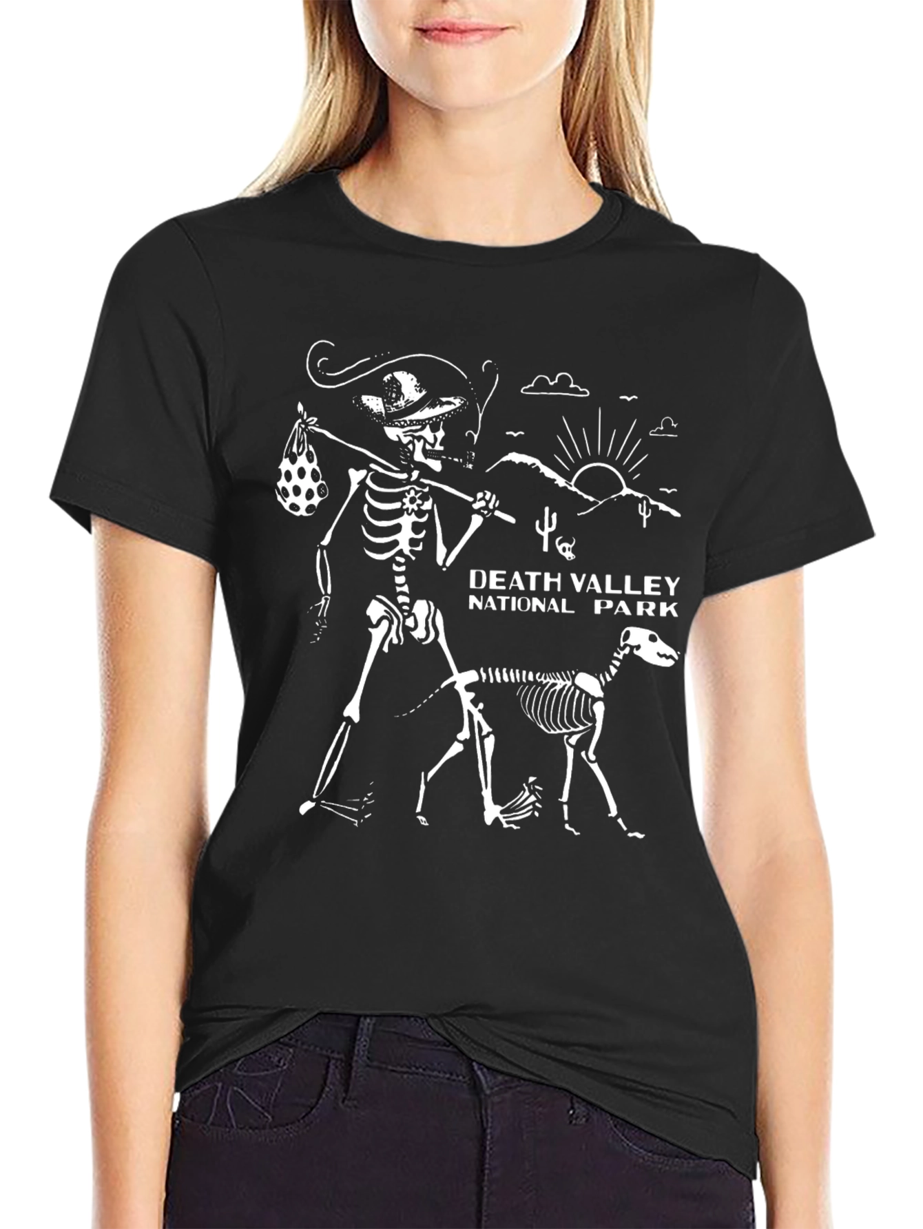 Death Valley National Park Skeleton Graphic Tee
