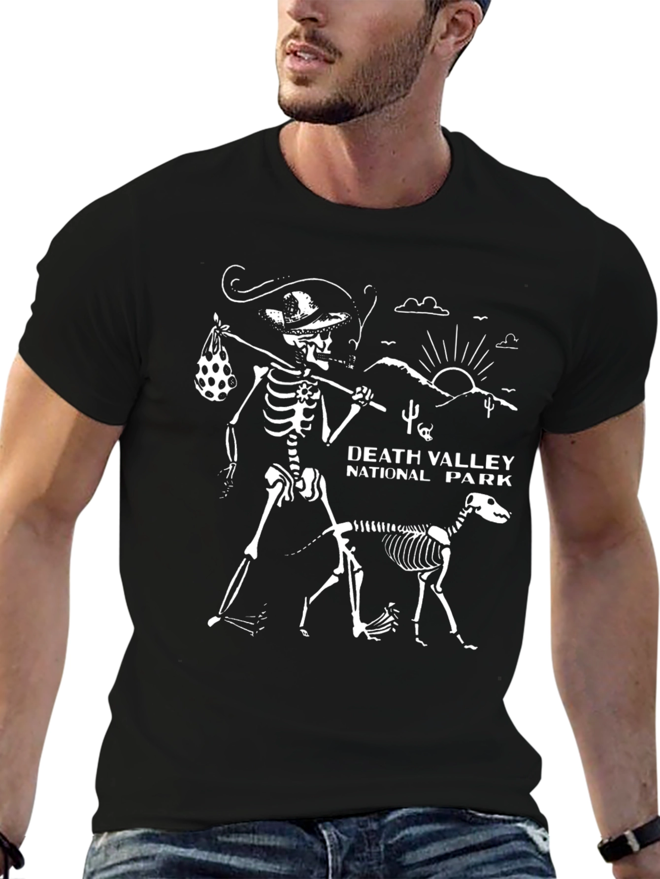 Death Valley National Park Skeleton Graphic Tee