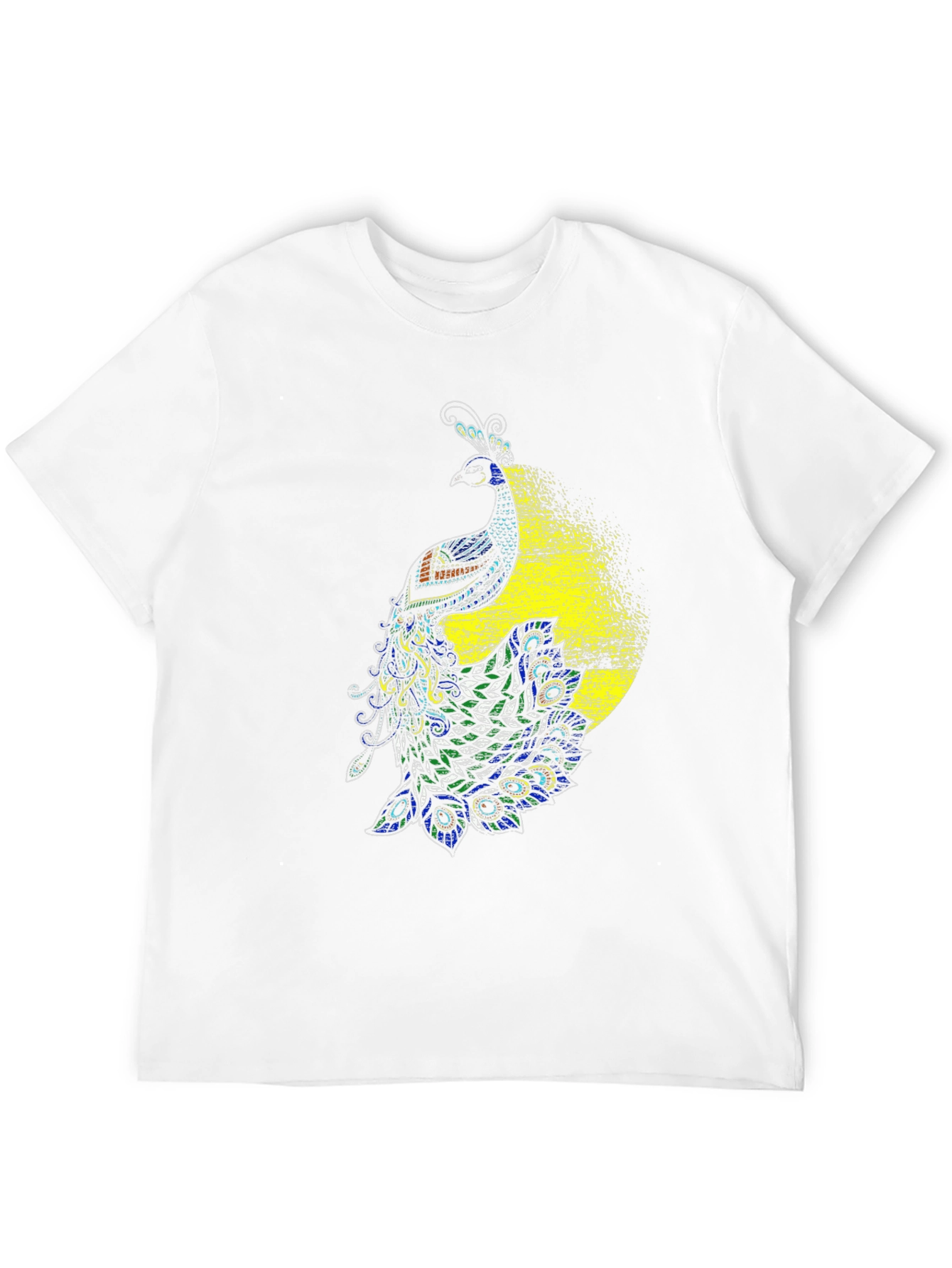 Peacock Graphic Black T-Shirt - Bold & Stylish Design