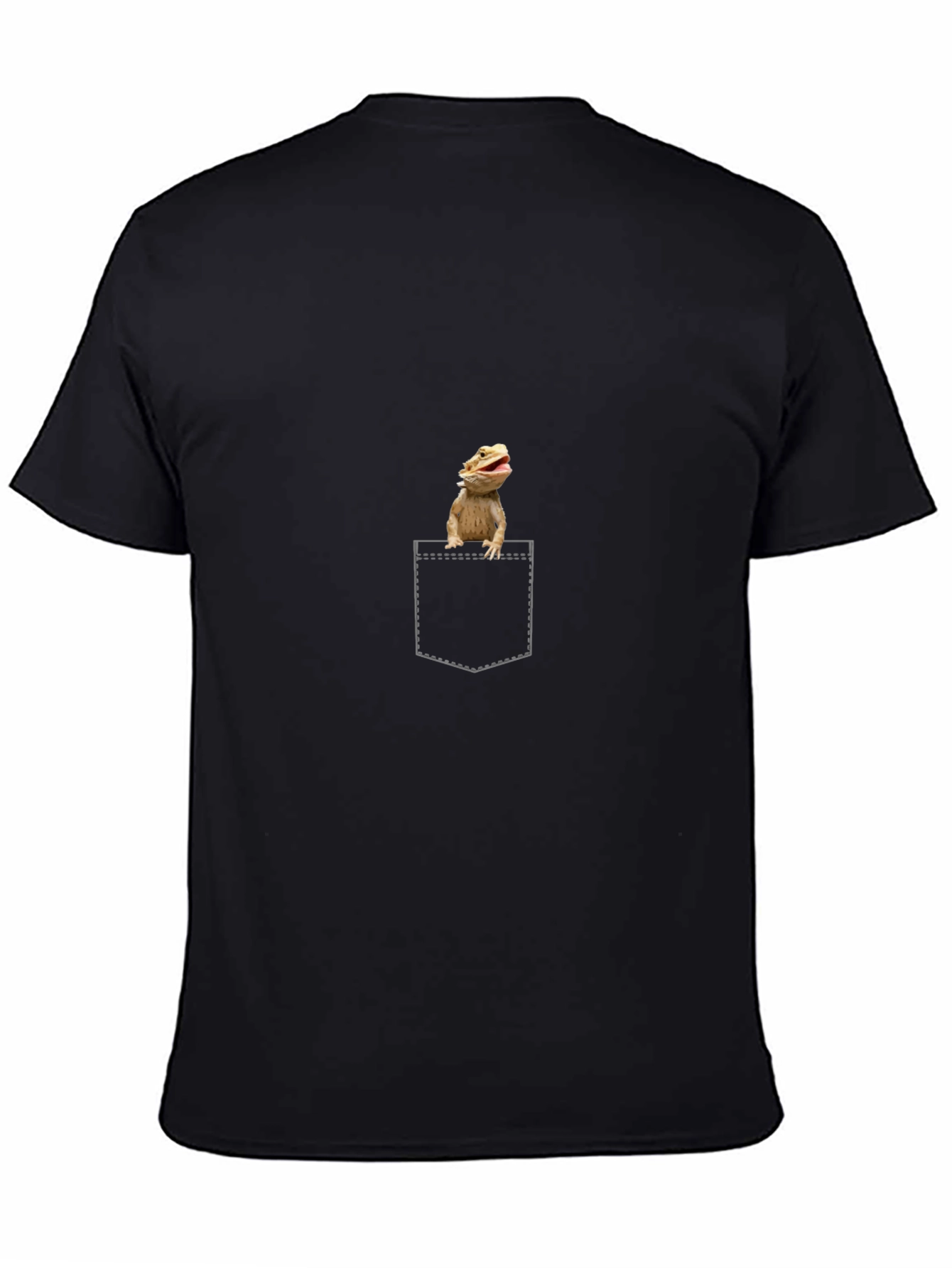 Bearded Dragon Pocket T-Shirt - Funny Reptile Tee
