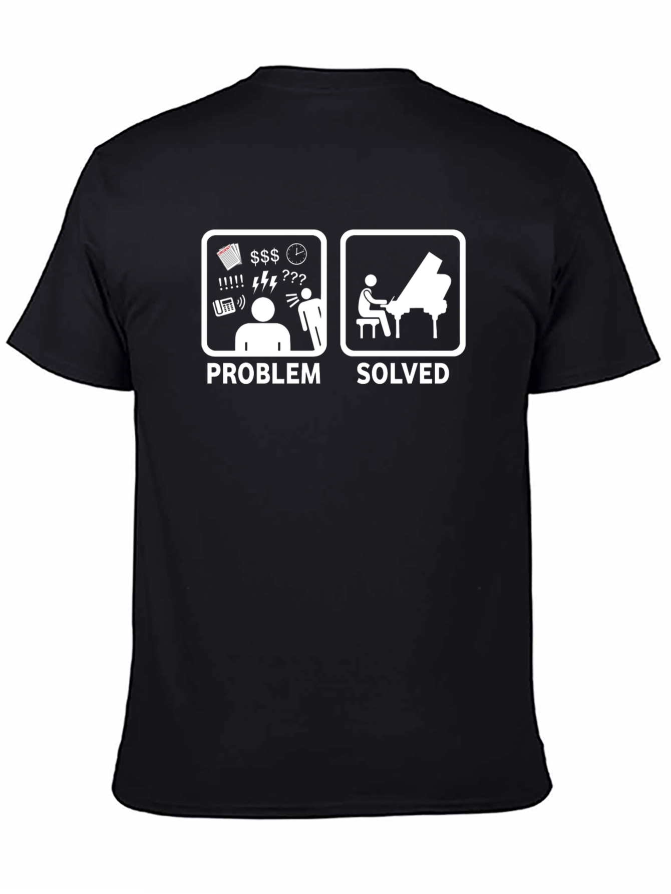 Problem Solved Piano T-Shirt Musician Gift
