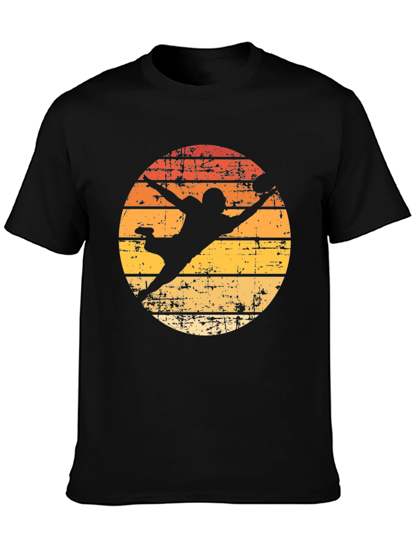 Retro Football Silhouette Graphic T-Shirt