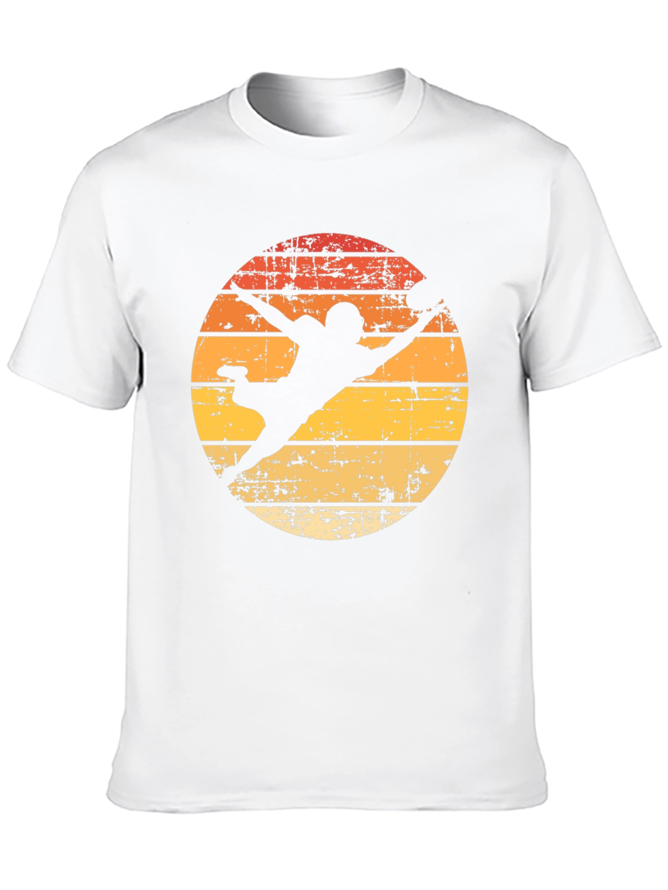 Retro Football Silhouette Graphic T-Shirt