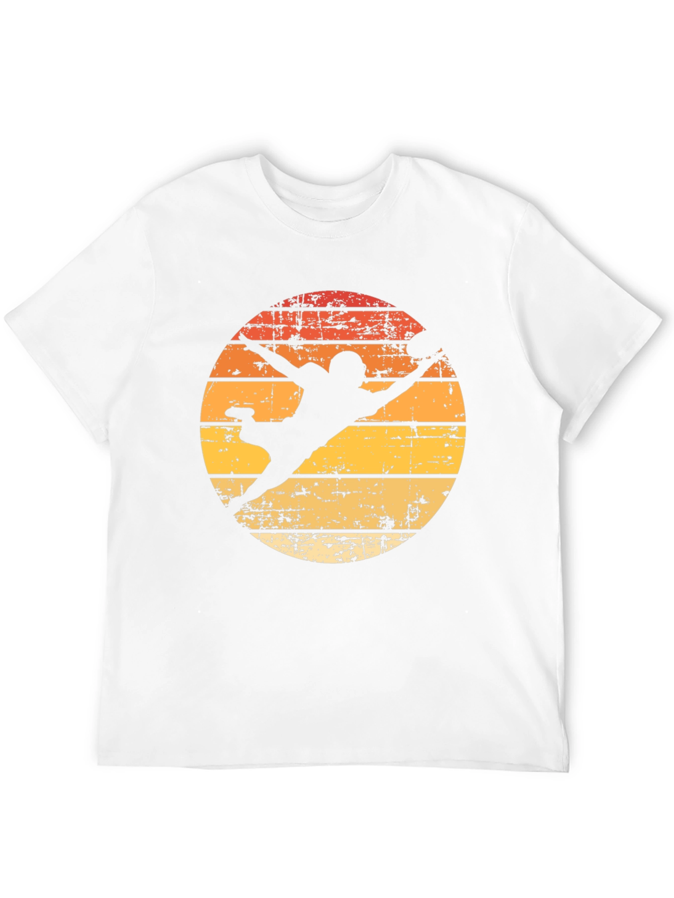 Retro Football Silhouette Graphic T-Shirt