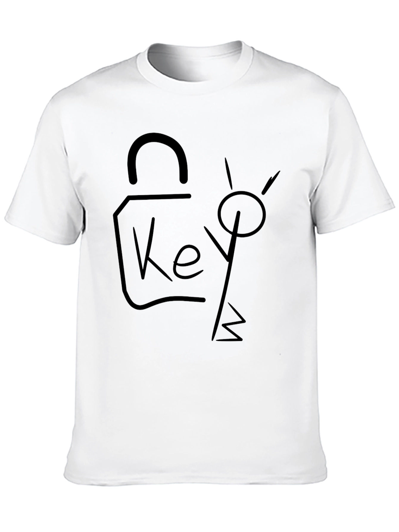 Key To My Heart Black Graphic Tee