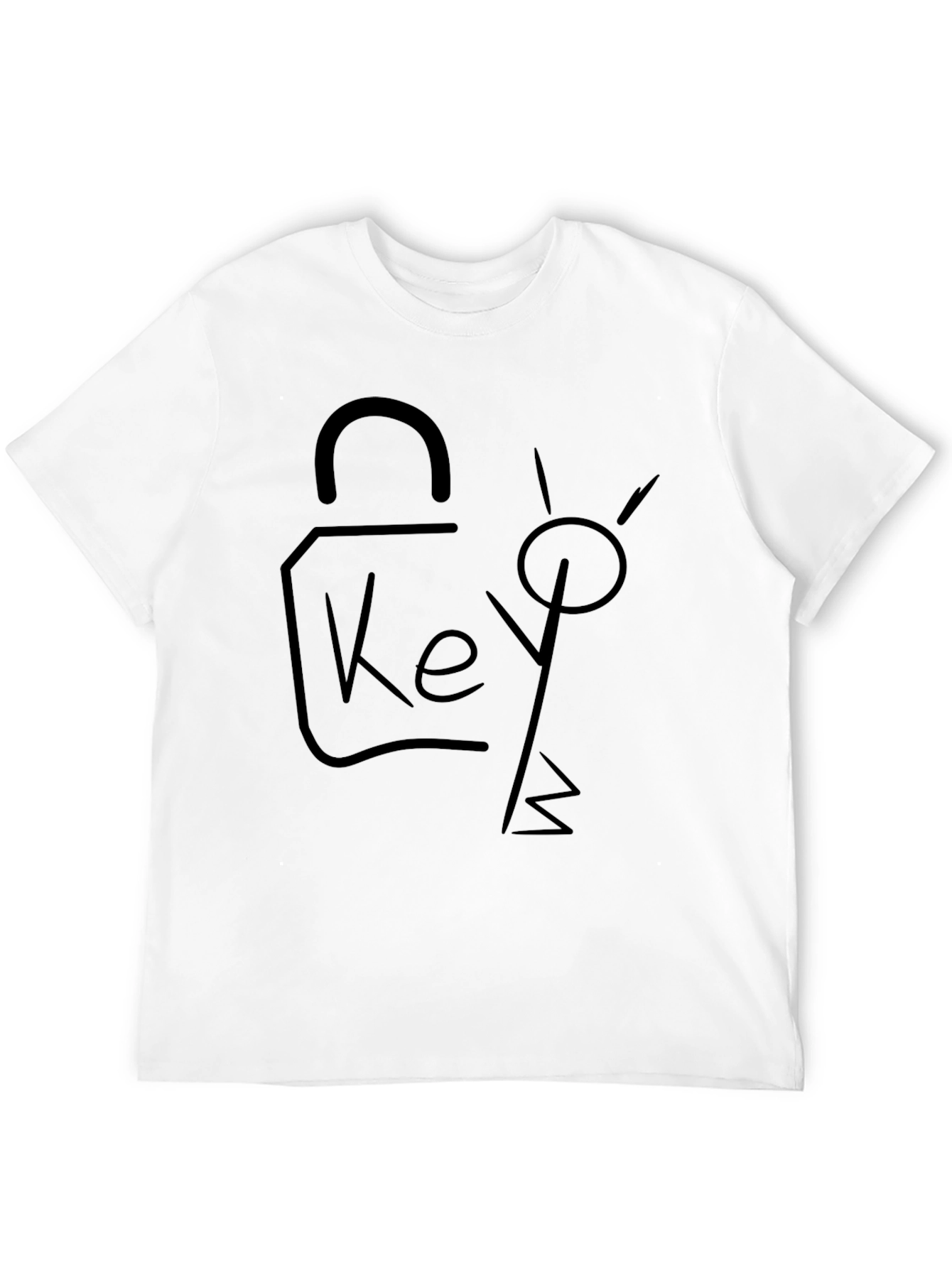 Key To My Heart Black Graphic Tee