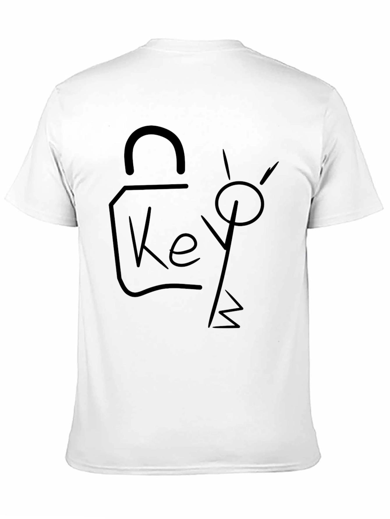 Key To My Heart Black Graphic Tee