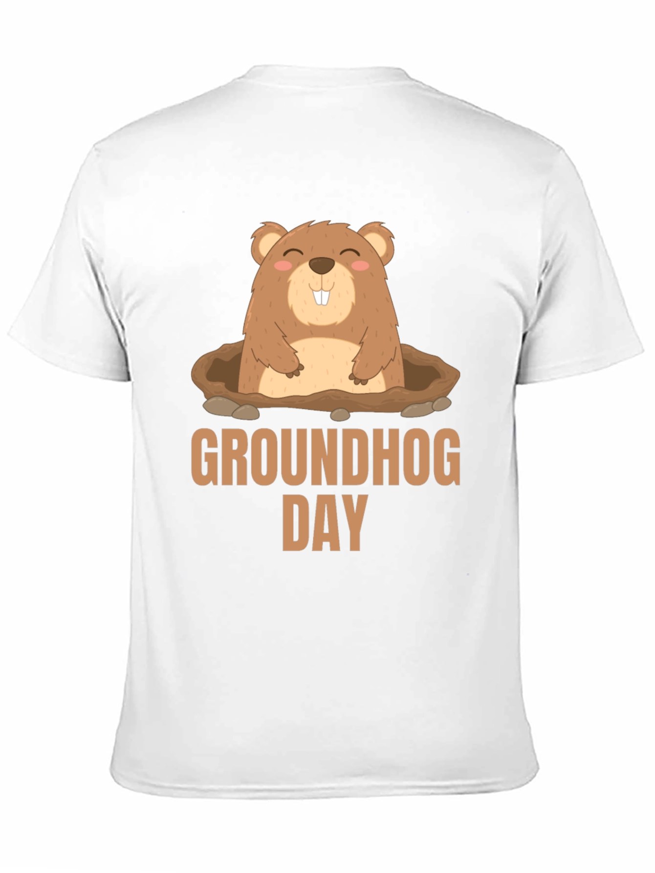 Groundhog Day T-Shirt - Cute Cartoon Marmot Design
