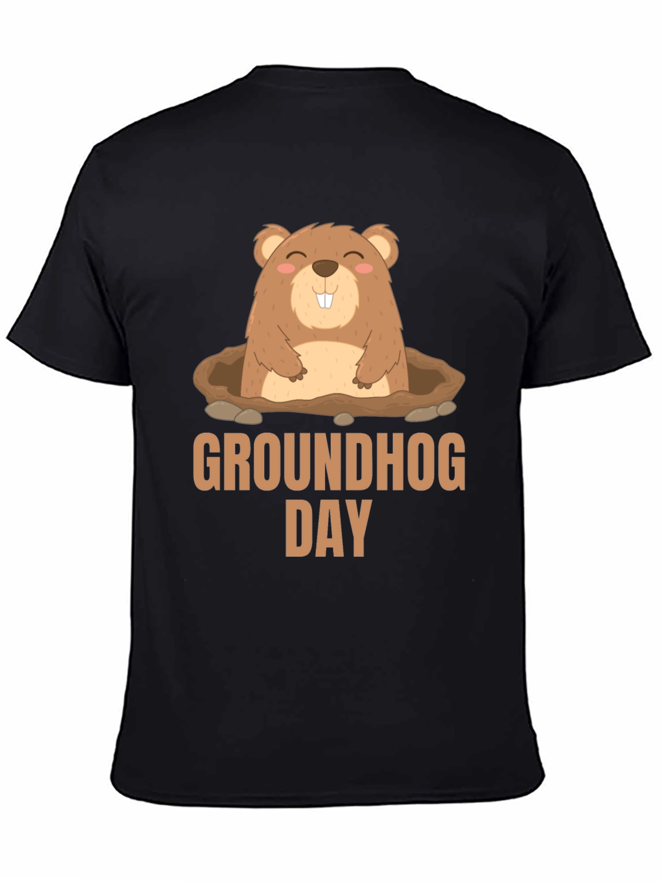 Groundhog Day T-Shirt - Cute Cartoon Marmot Design