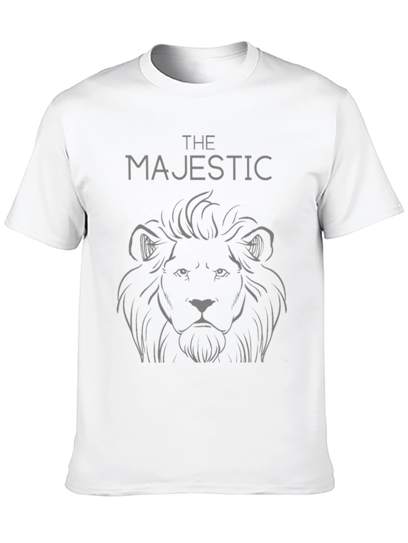 The Majestic Lion Graphic Tee - Black