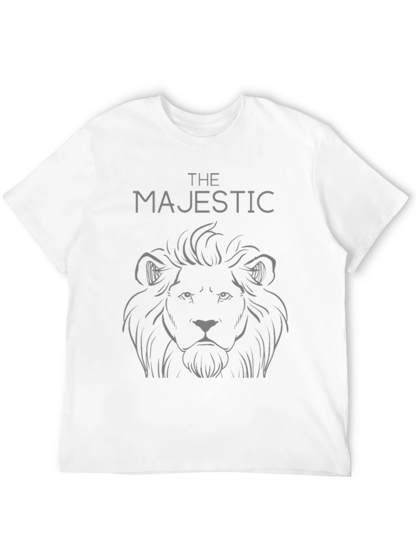 The Majestic Lion Graphic Tee - Black