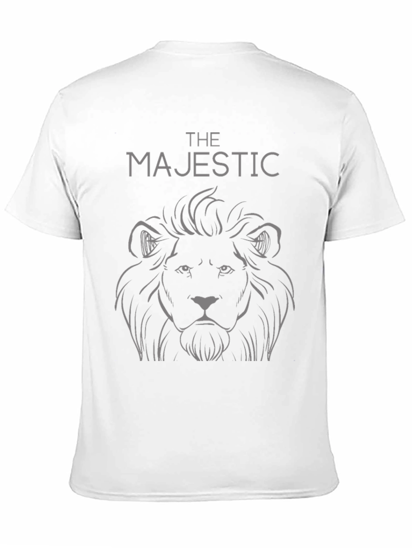 The Majestic Lion Graphic Tee - Black