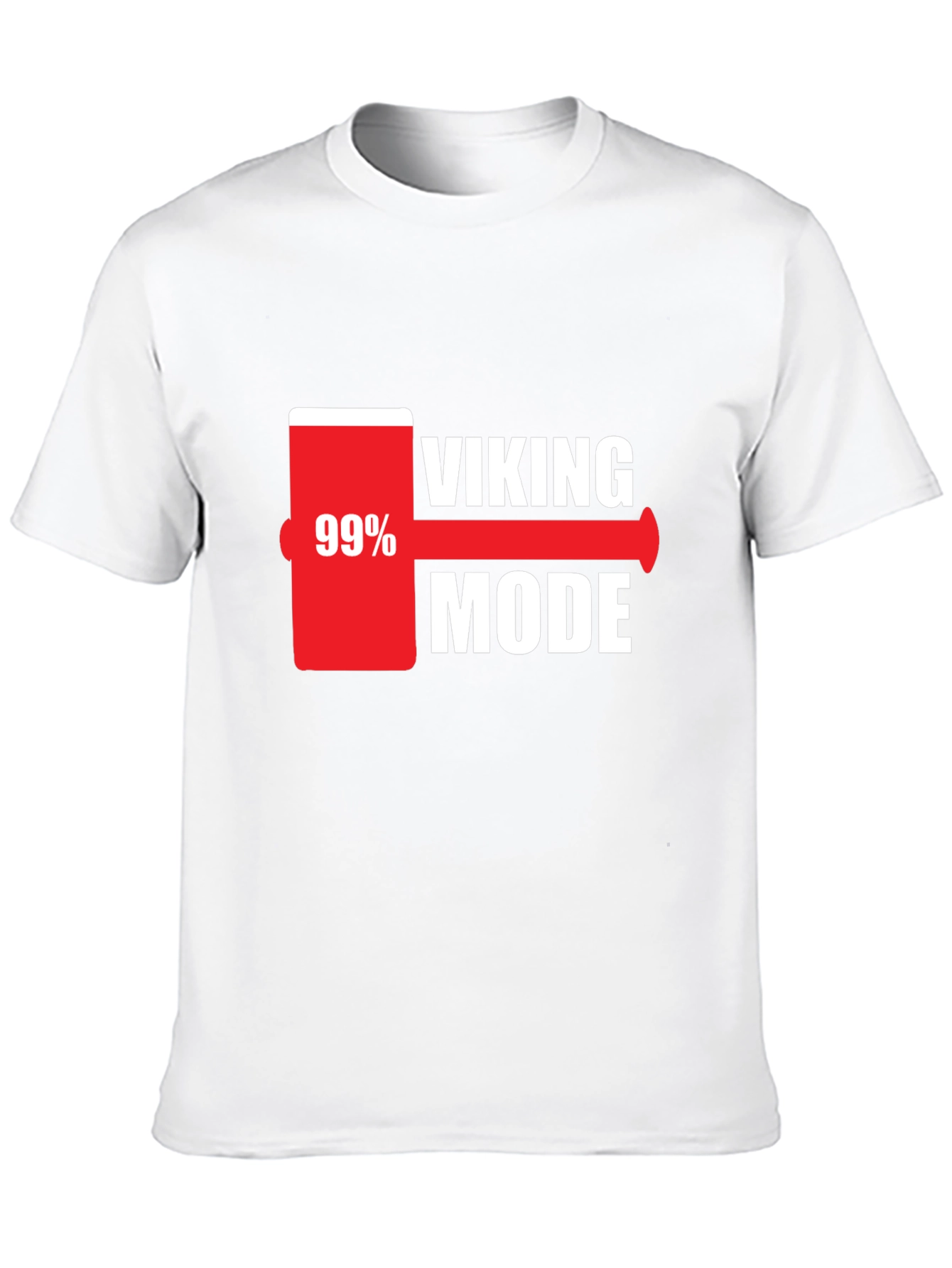 Viking Mode 99% Charged Black T-Shirt