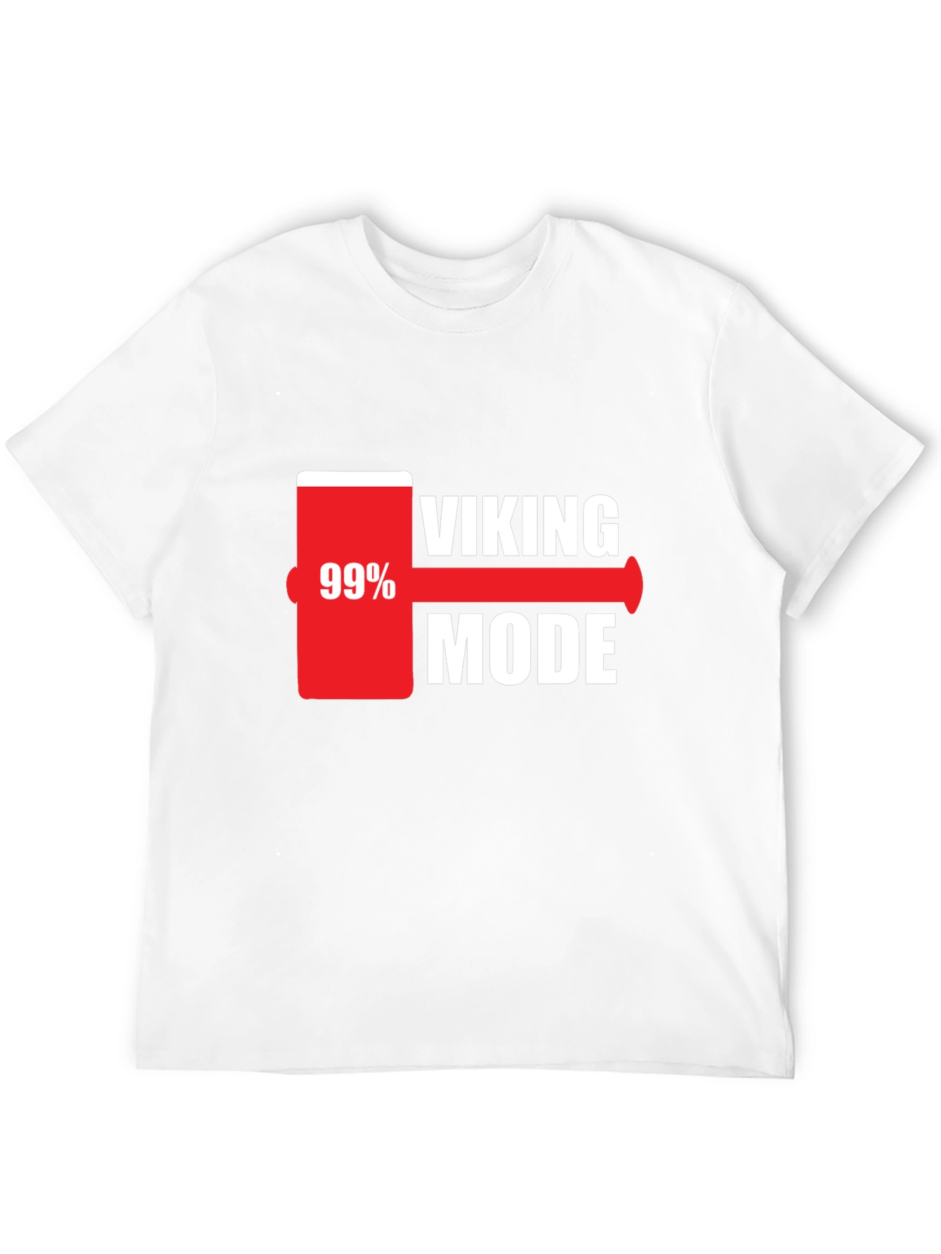 Viking Mode 99% Charged Black T-Shirt