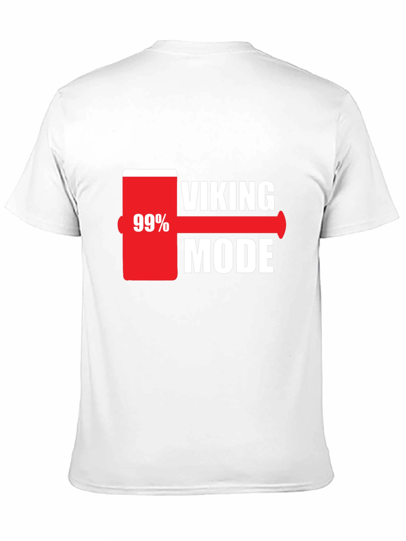 Viking Mode 99% Charged Black T-Shirt