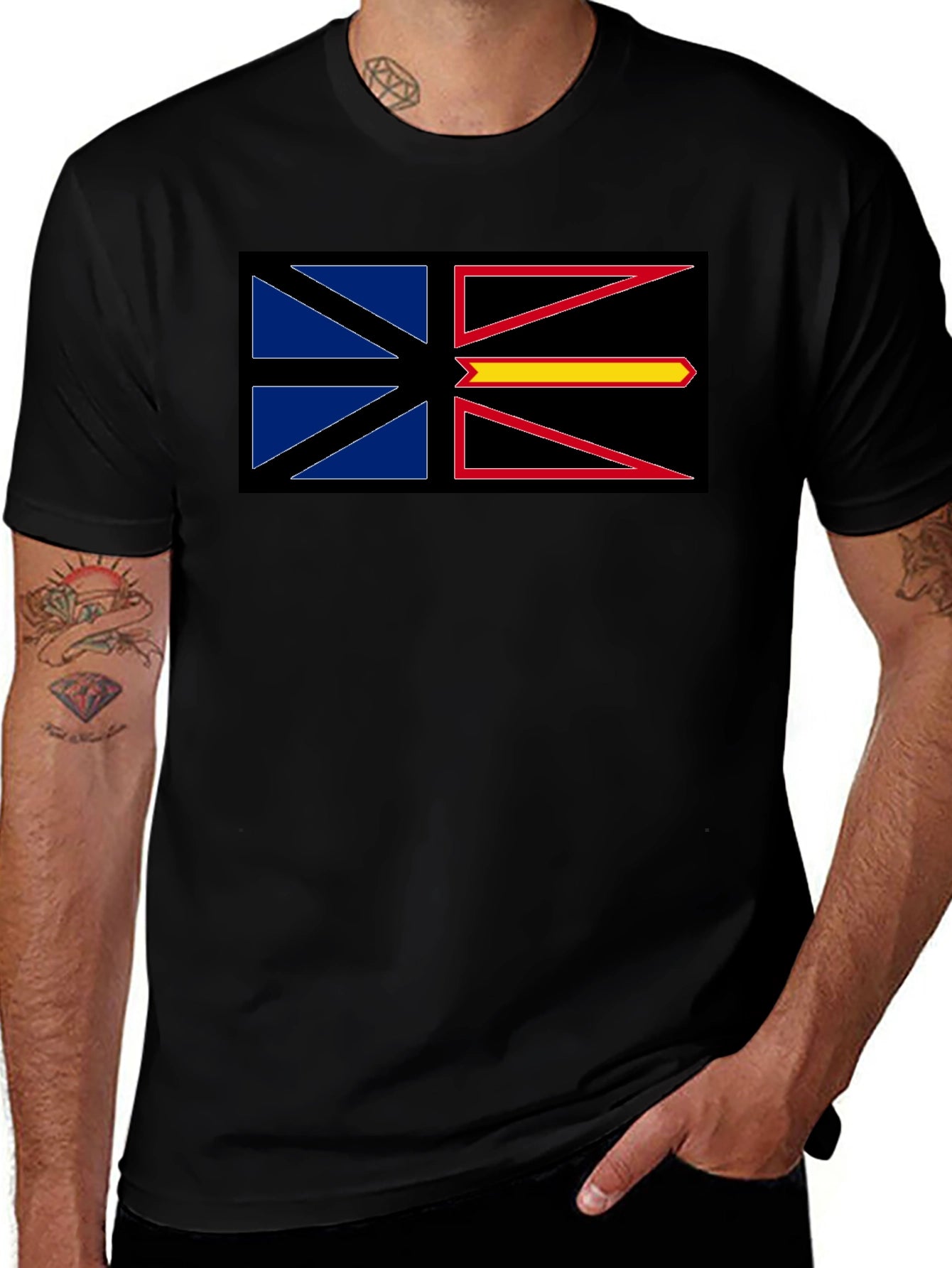 Newfoundland Flag Graphic T-Shirt