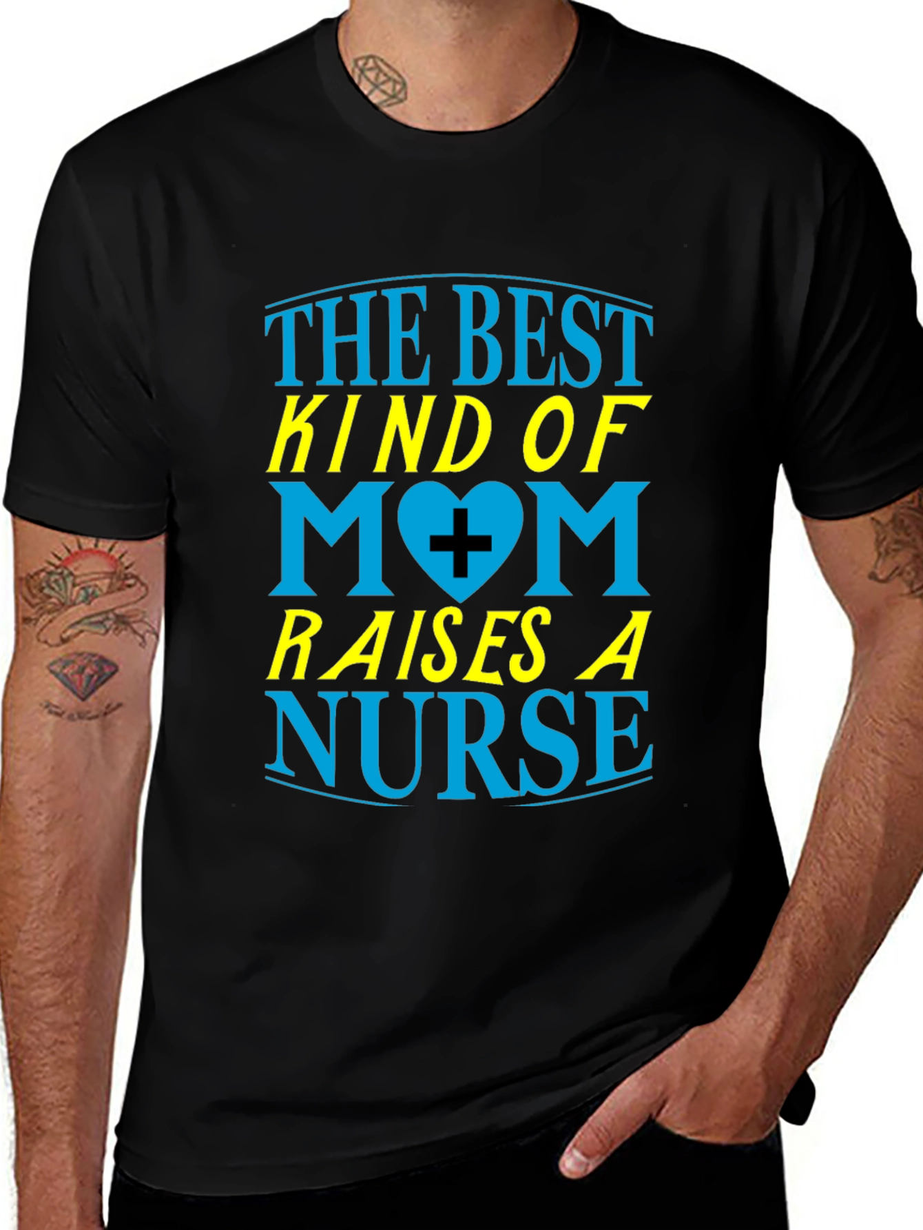 Best Mom Raises a Nurse Graphic T-Shirt