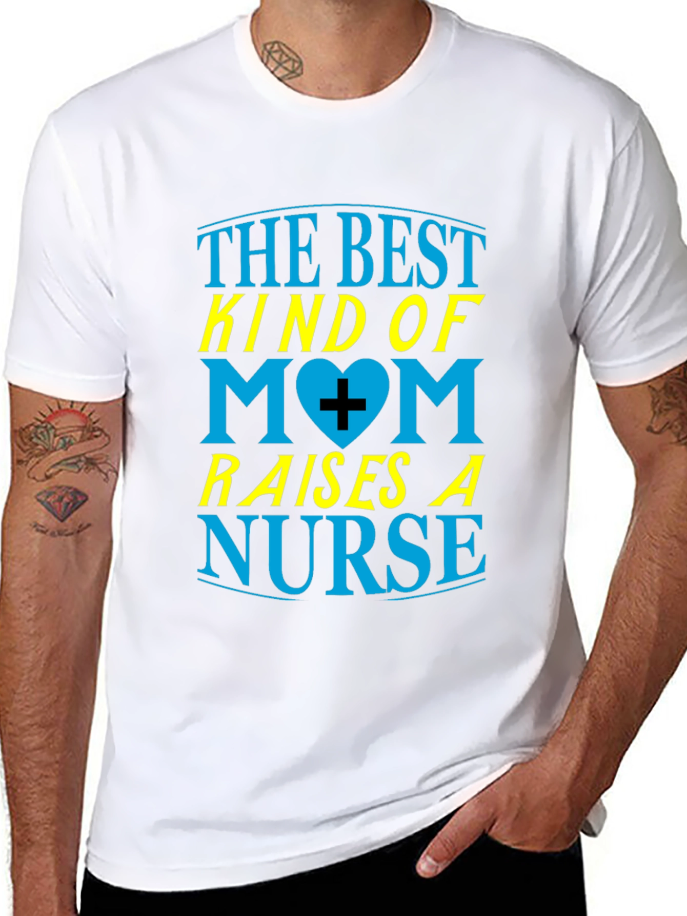 Best Mom Raises a Nurse Graphic T-Shirt