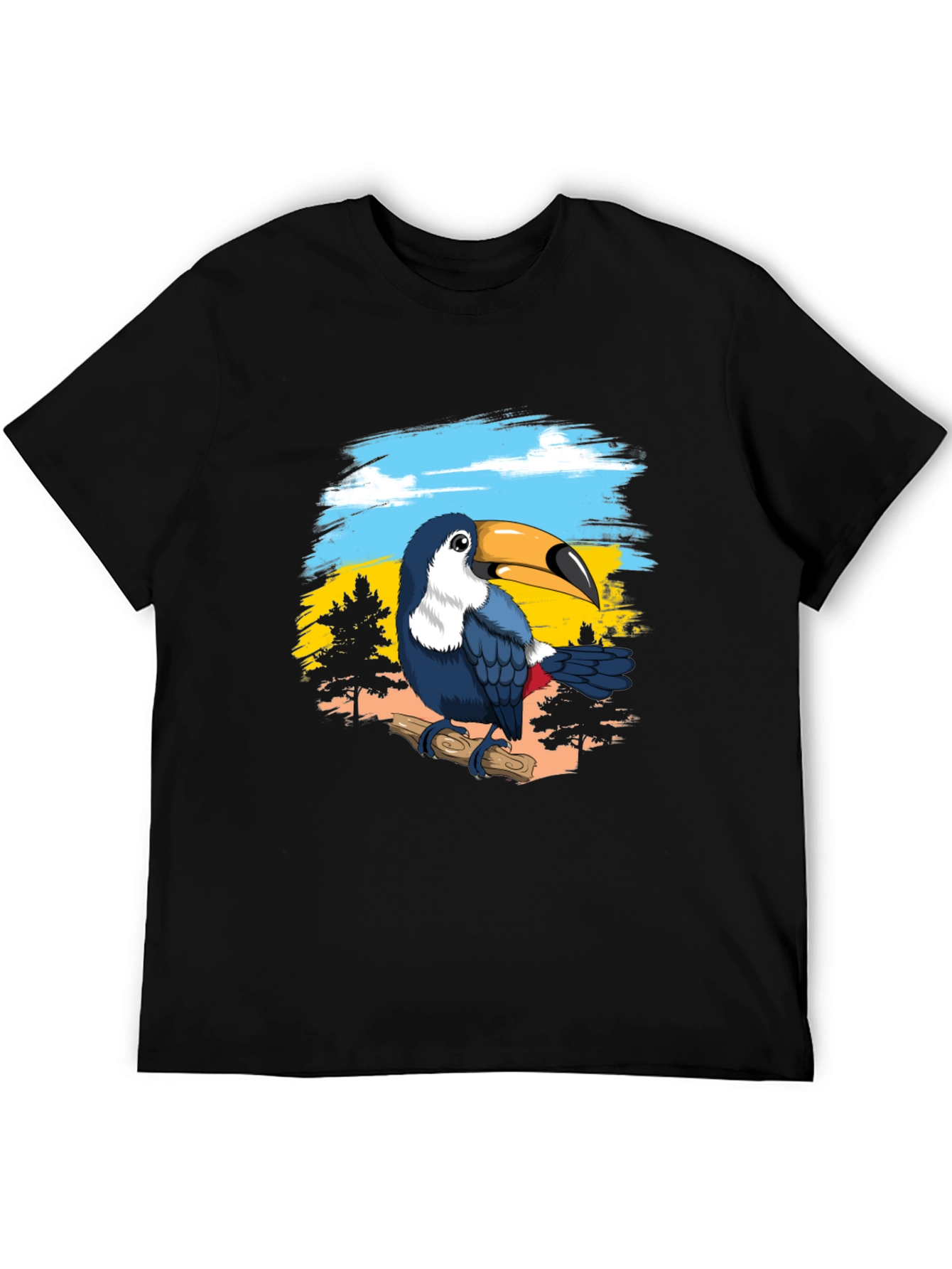Toucan Graphic T-Shirt - Tropical Bird Design