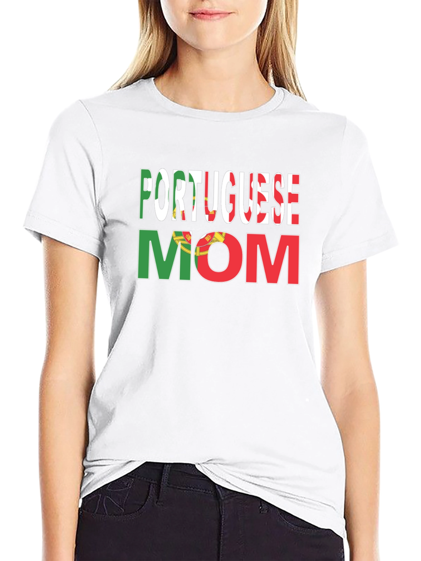 Portuguese Mom Graphic T-Shirt
