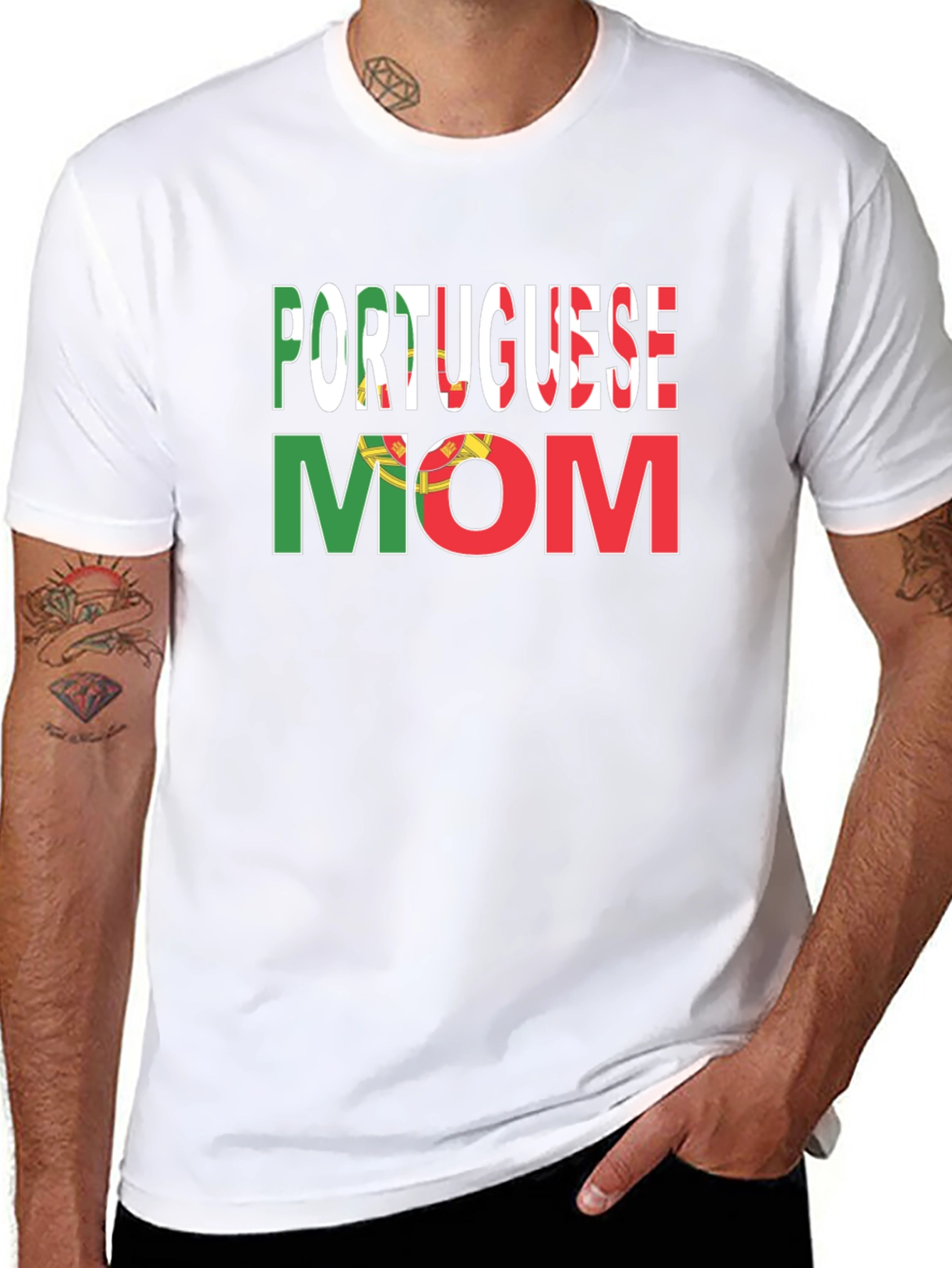 Portuguese Mom Graphic T-Shirt