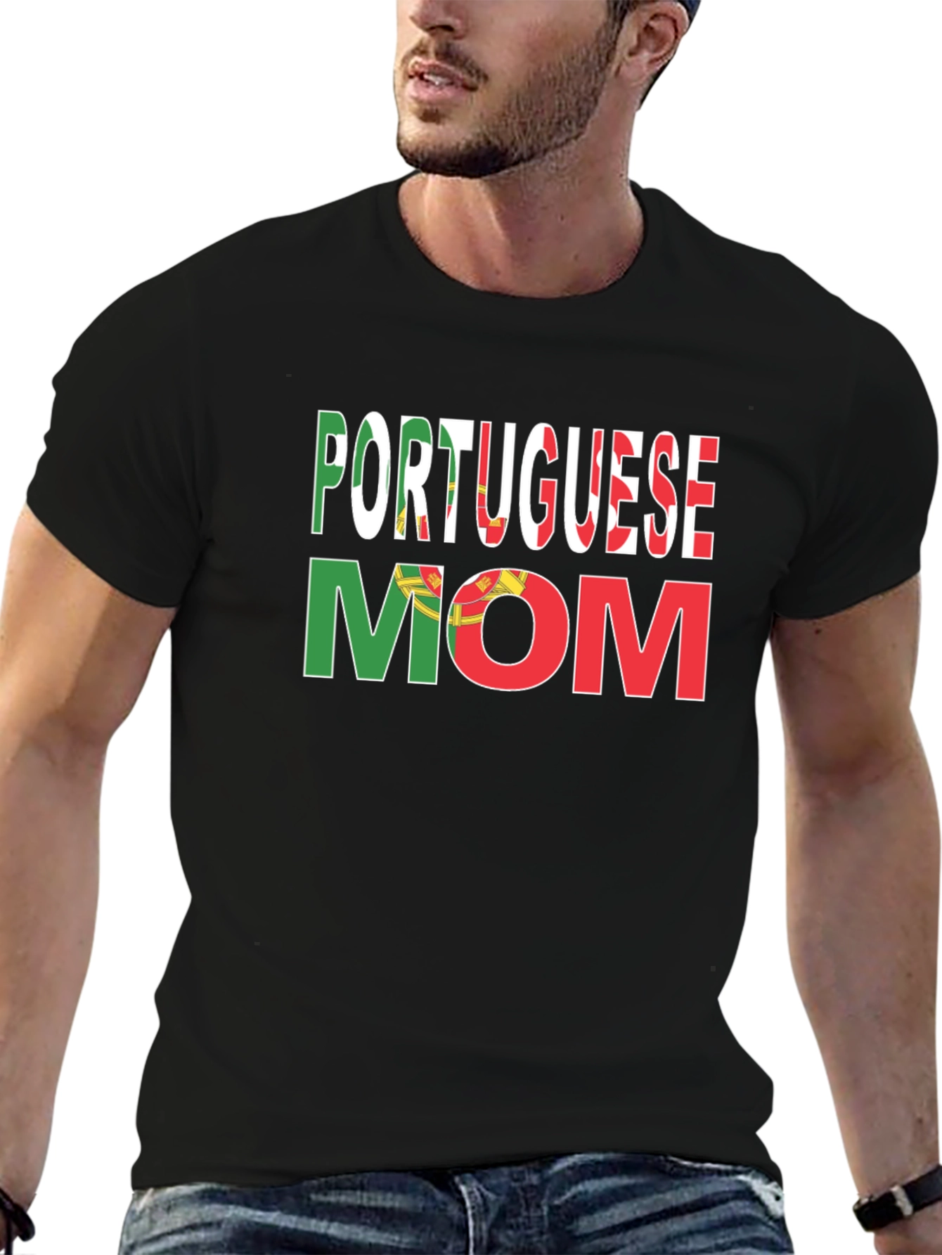 Portuguese Mom Graphic T-Shirt