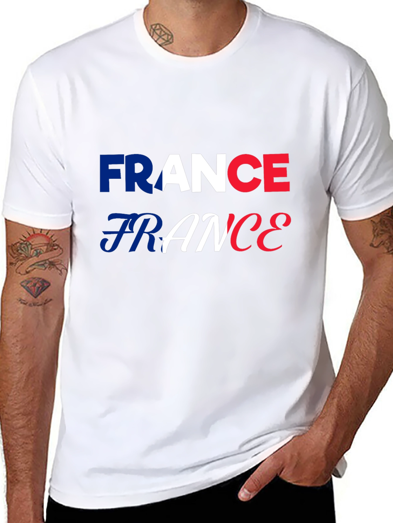 France Flag T-Shirt - Patriotic French Pride Tee
