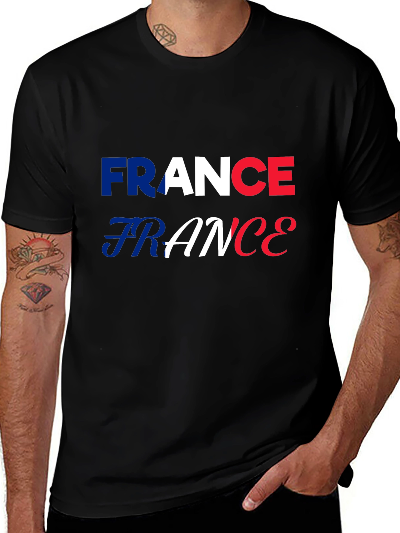 France Flag T-Shirt - Patriotic French Pride Tee