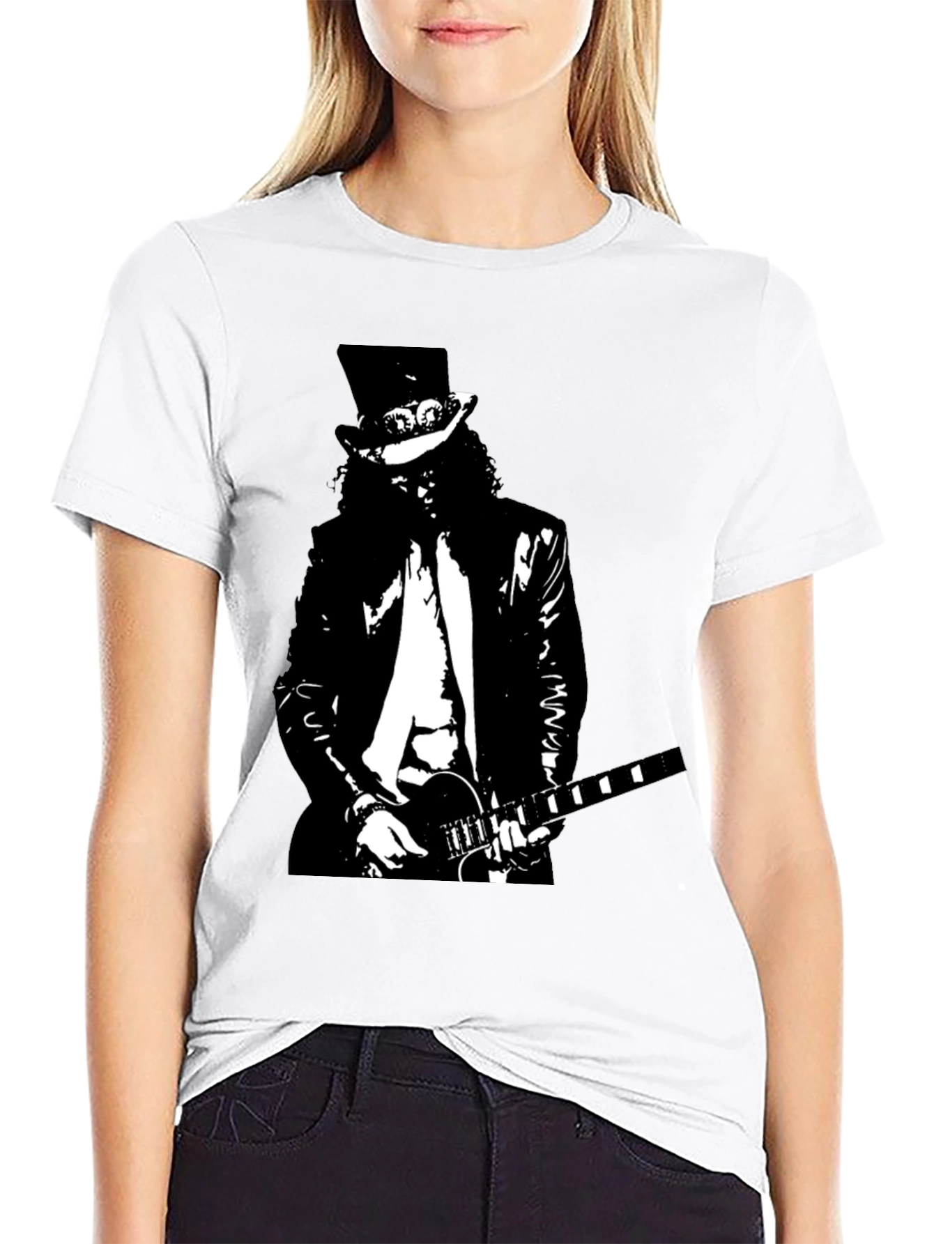 Slash Guitarist Graphic Black T-Shirt