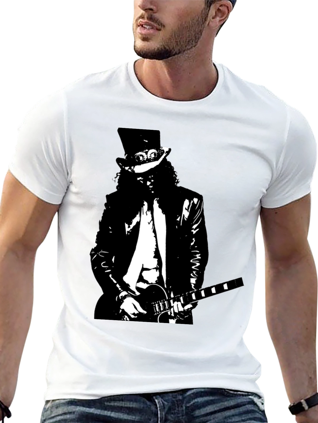 Slash Guitarist Graphic Black T-Shirt