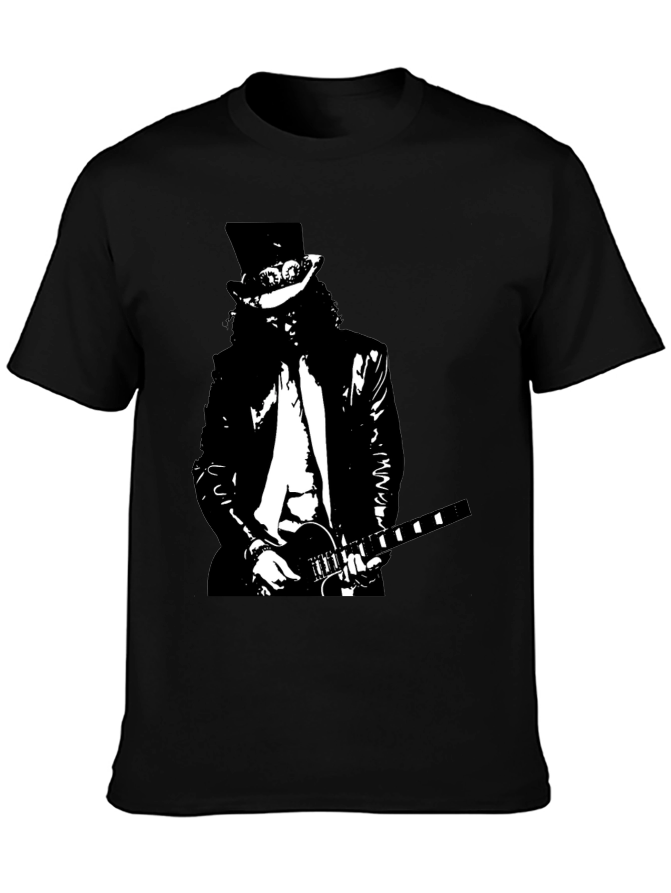 Slash Guitarist Graphic Black T-Shirt
