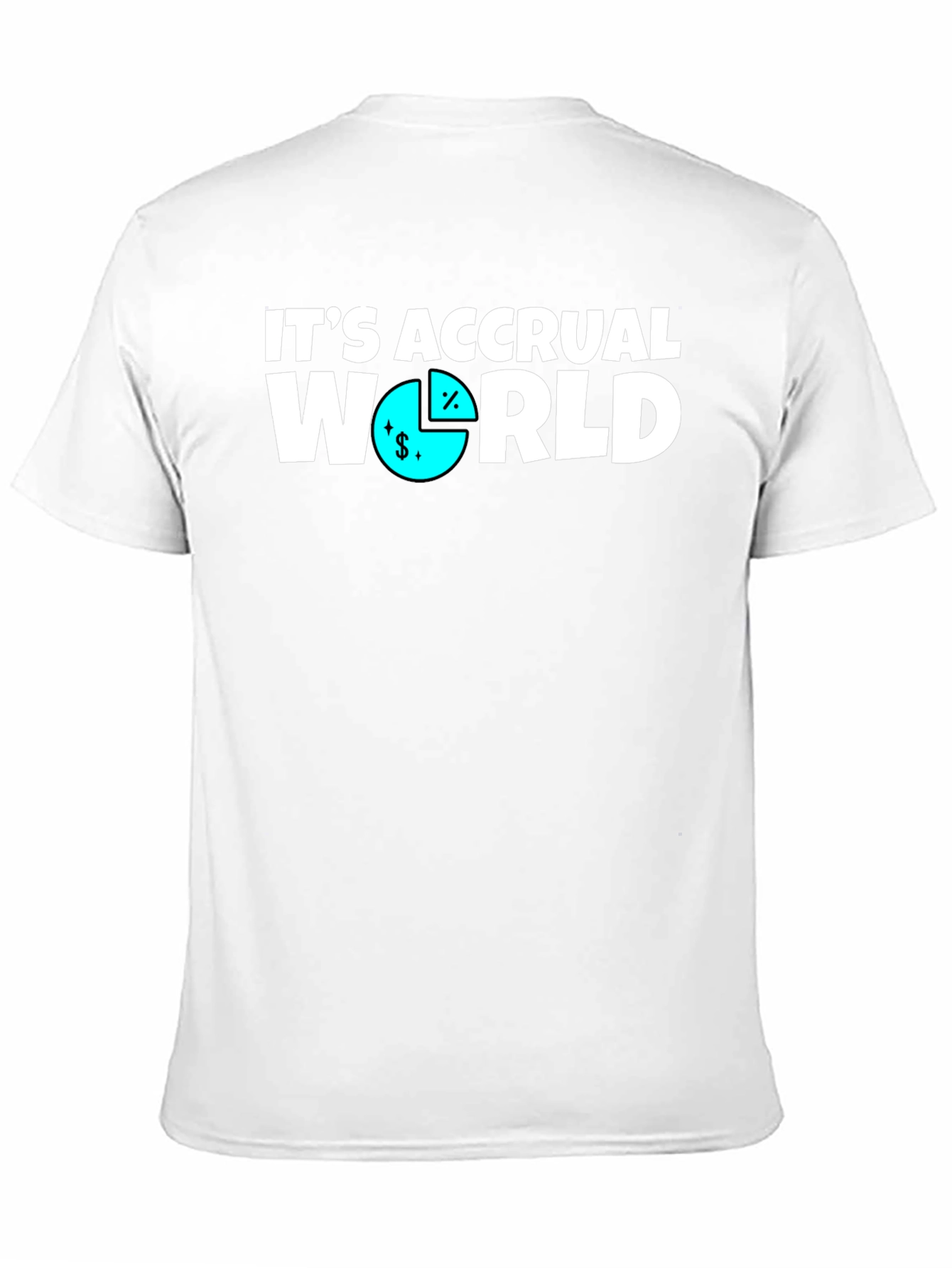Its Accrual World Mens Black T-Shirt