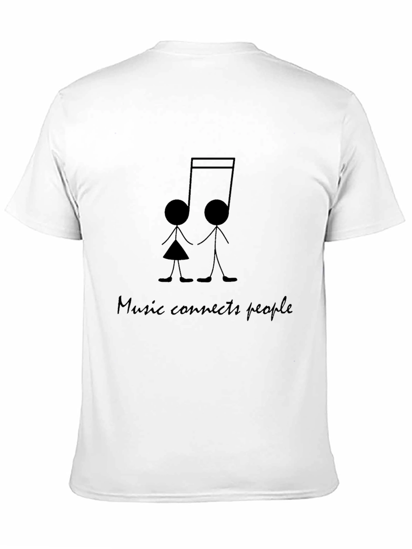 Music Connects People Black T-Shirt