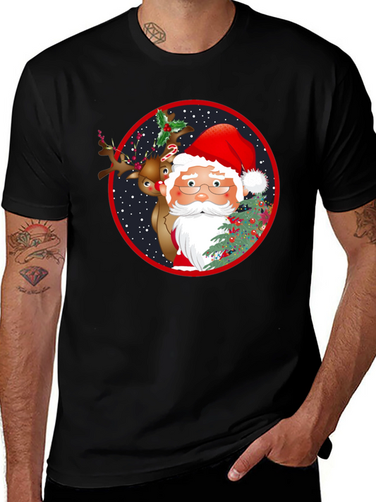 Santa & Reindeer Graphic Tee