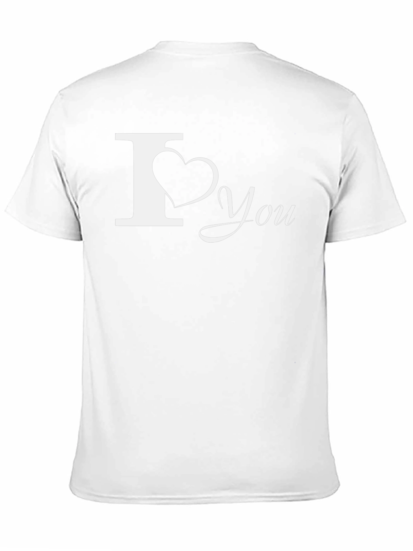 I Love You Graphic Tee - Black Casual Shirt