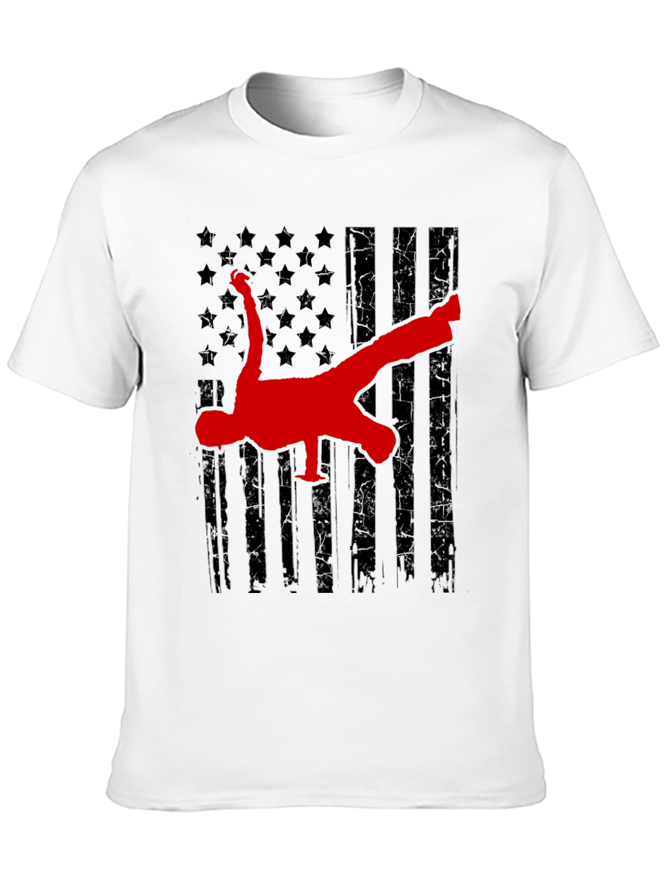 Breakdance American Flag Graphic Tee