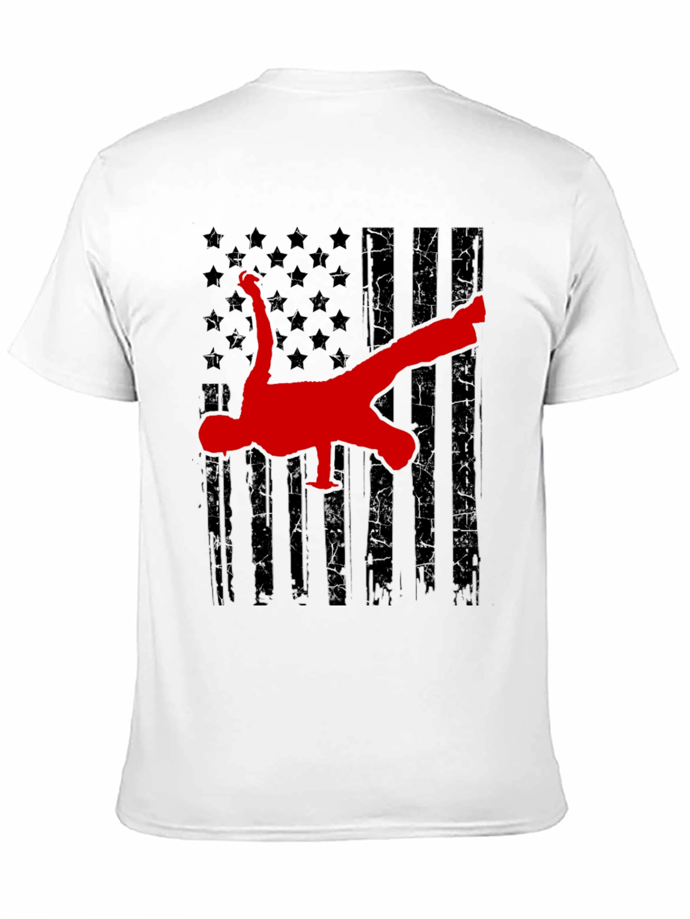 Breakdance American Flag Graphic Tee