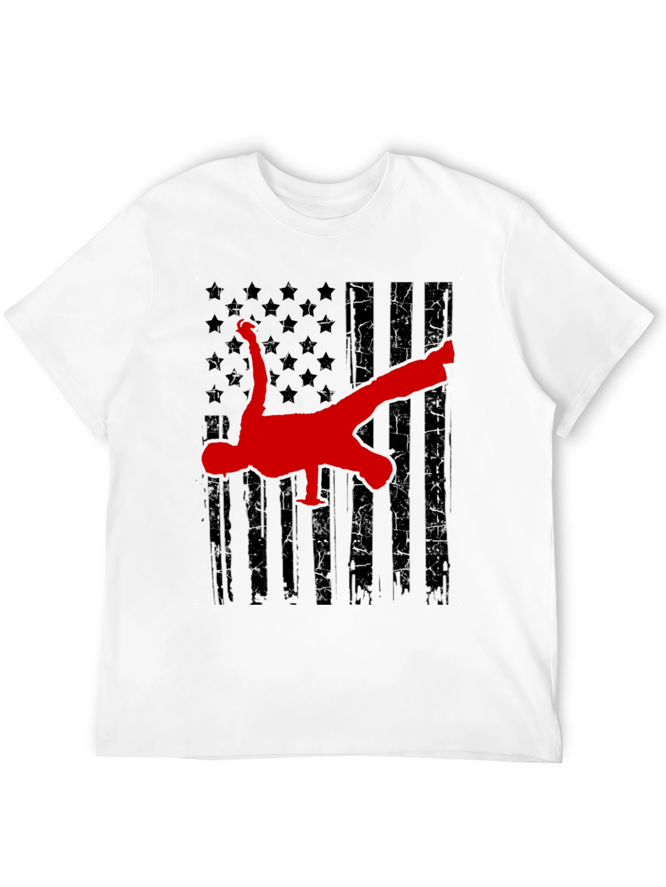 Breakdance American Flag Graphic Tee