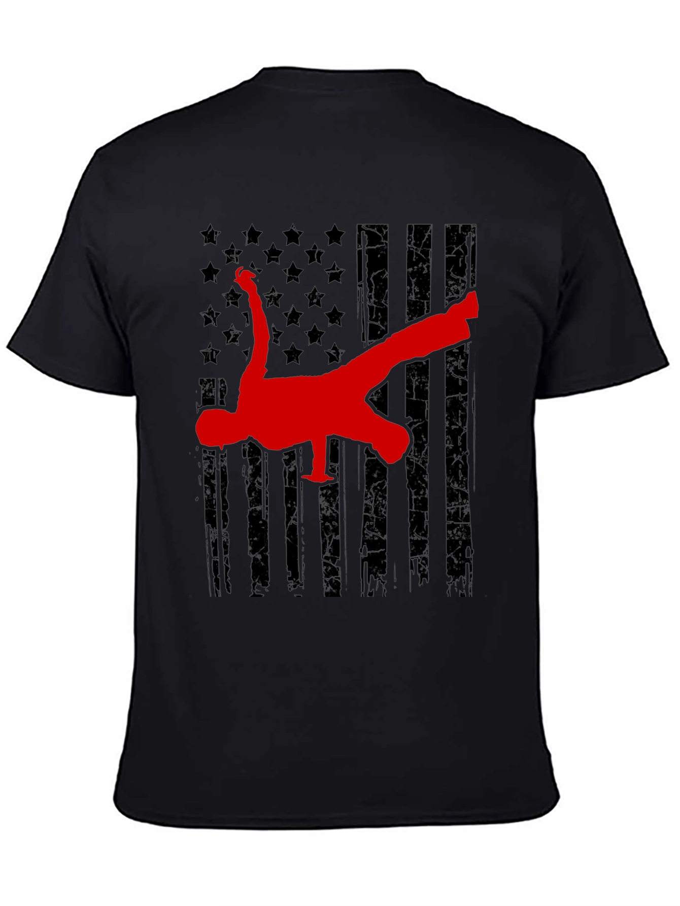 Breakdance American Flag Graphic Tee