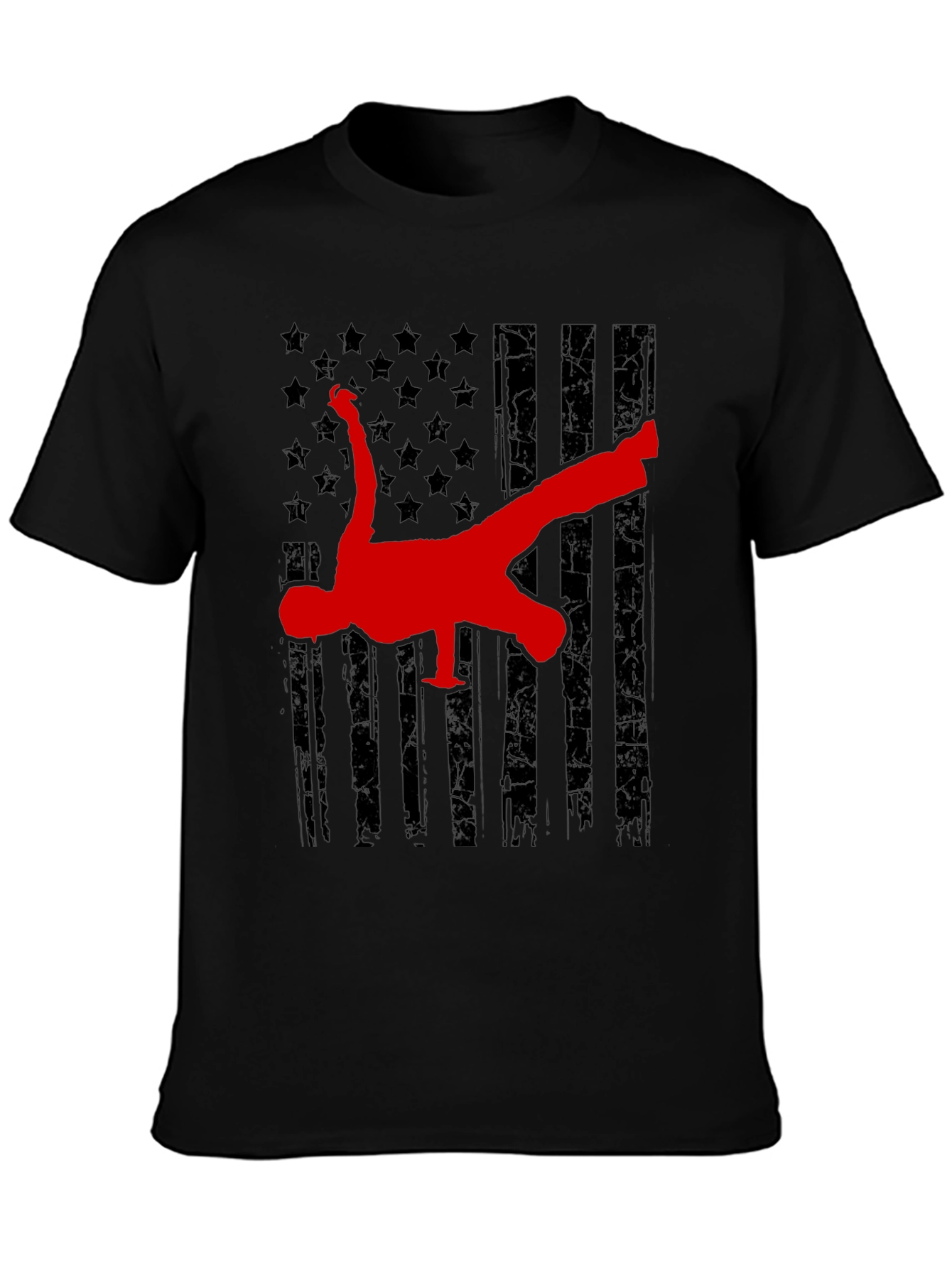 Breakdance American Flag Graphic Tee