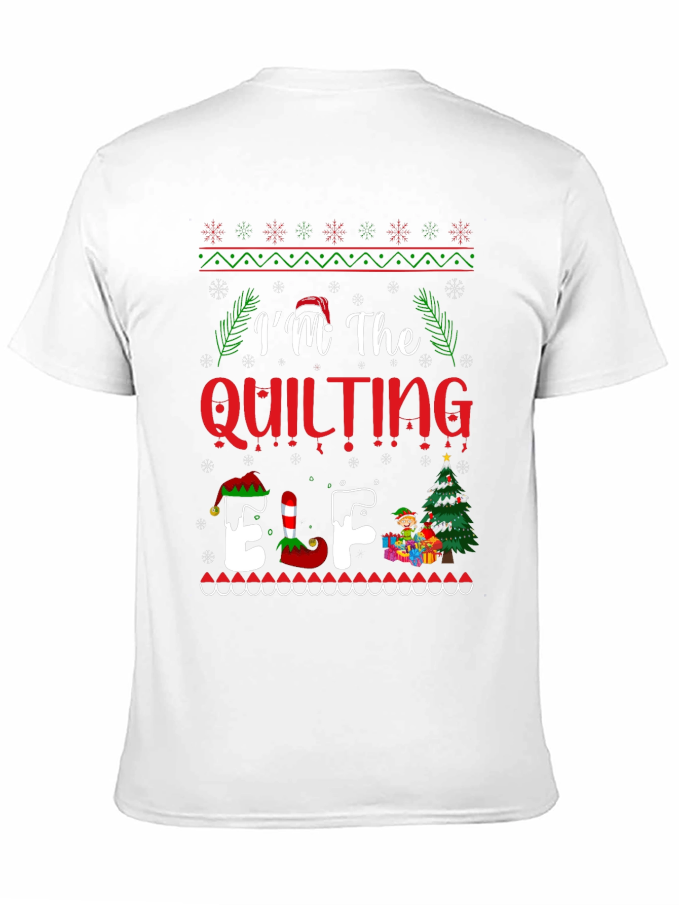 Quilting Elf Christmas T-Shirt
