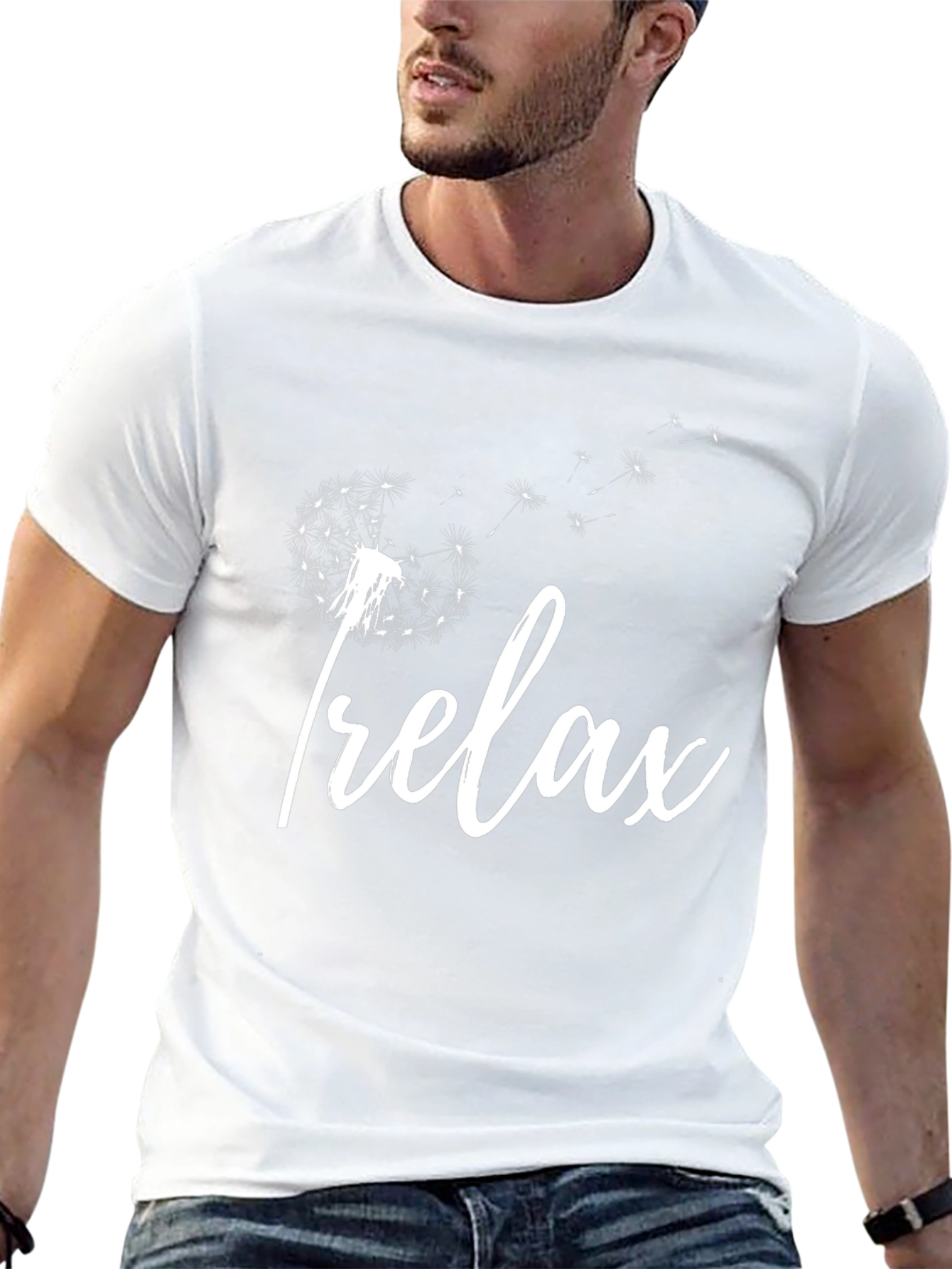 Relax Dandelion Black T-Shirt