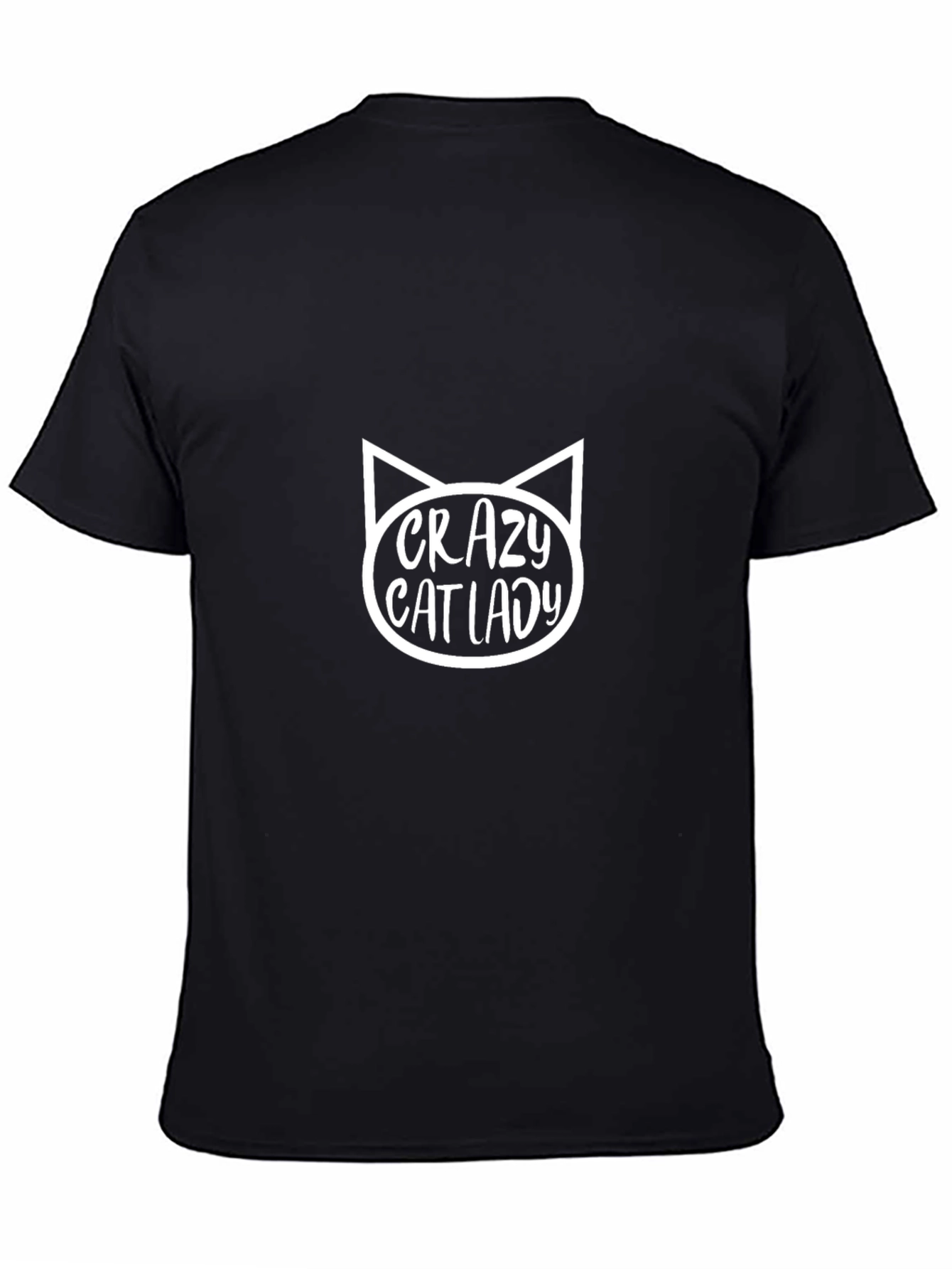 Crazy Cat Lady Black T-Shirt Funny Cat Lover Tee