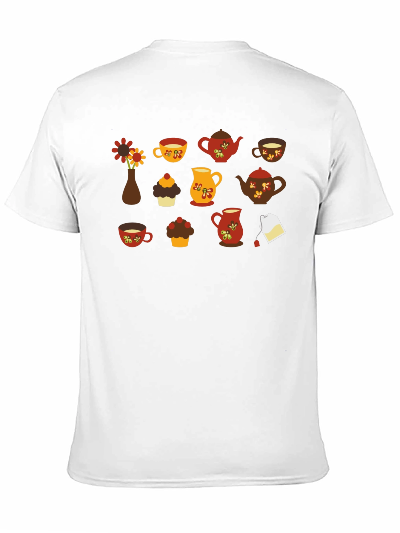 Autumn Tea Party T-Shirt - Black