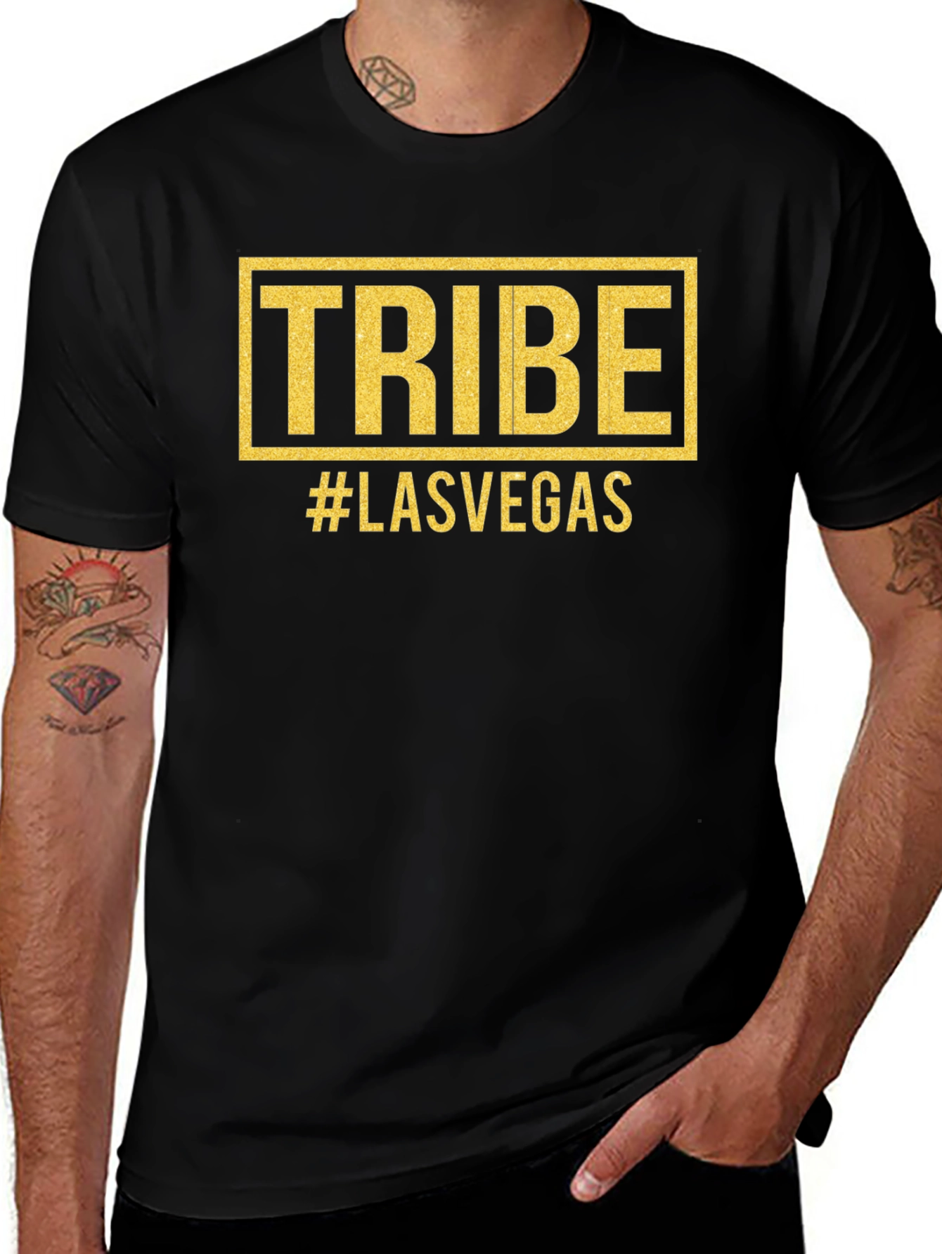Tribe Las Vegas Graphic Tee - Black