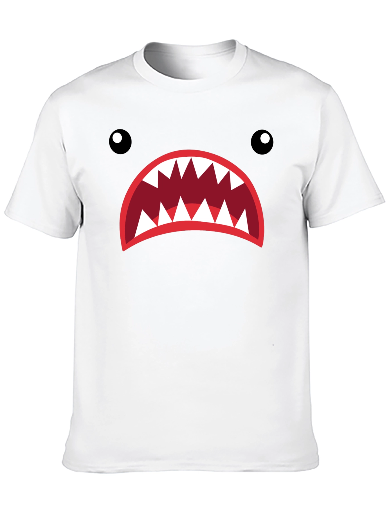 Monster Mouth Graphic Tee - Unique Design Casual Style