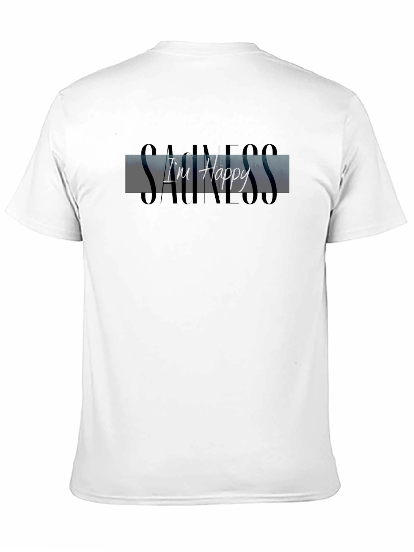 Im Happy T-Shirt - Black Graphic Tee