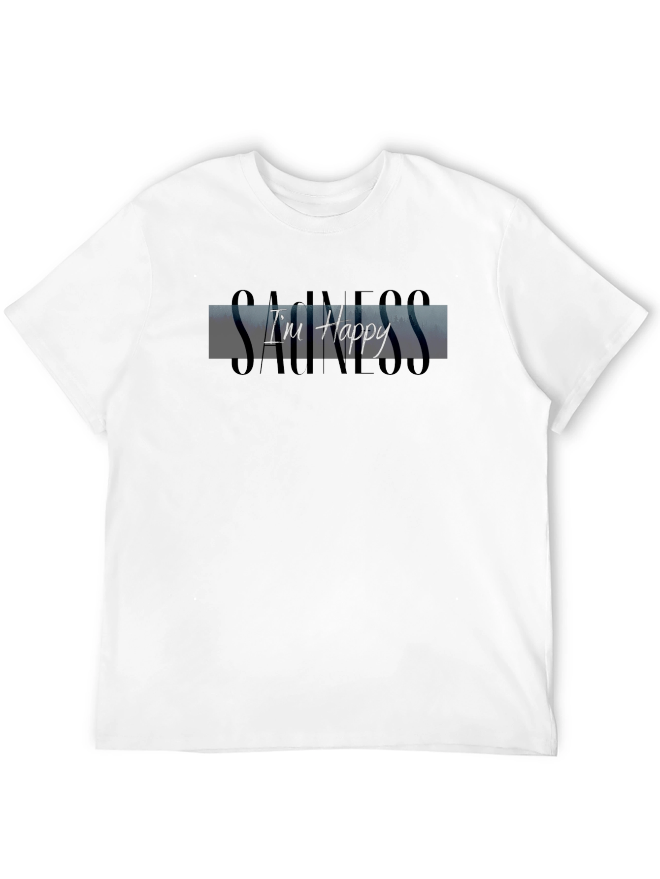 Im Happy T-Shirt - Black Graphic Tee