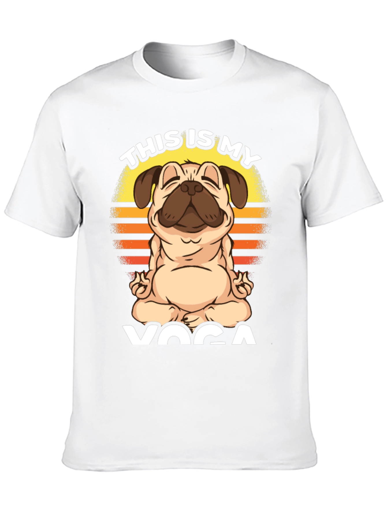 Pug Yoga T-Shirt - This is My Yoga